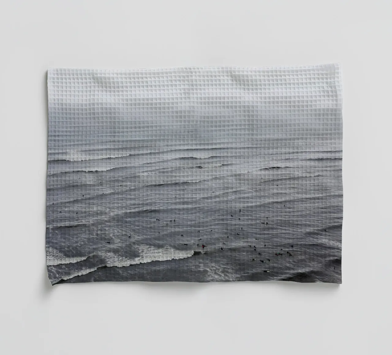 Surfeurs à Lima - Millaflorres (Pérou) torchon de Simon Koy