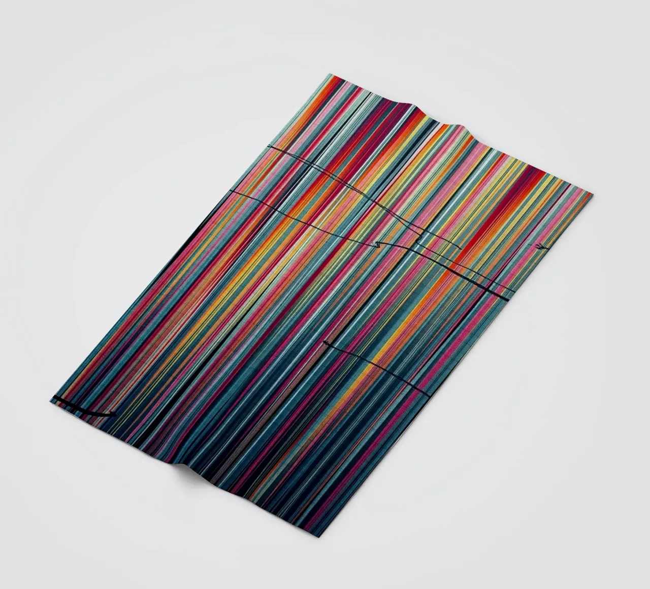 Vibrant Spectrum: A Modern Abstract Vertical Line Art fleece blanket by Artistic-shop