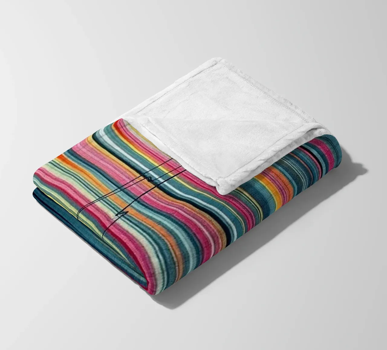 Vibrant Spectrum: A Modern Abstract Vertical Line Art fleece blanket by Artistic-shop