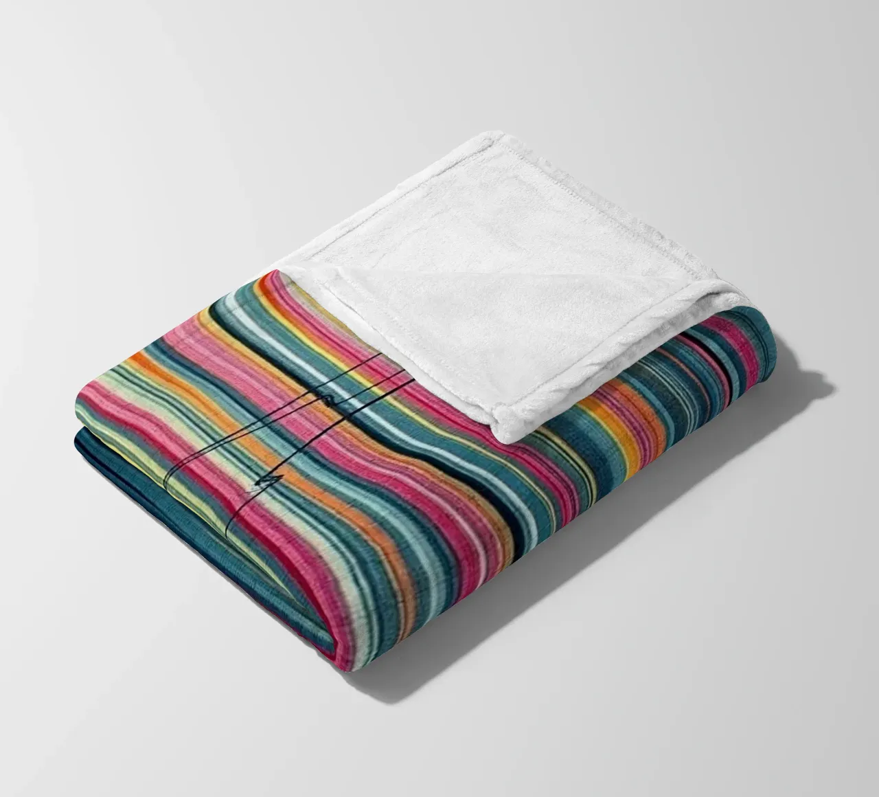 Vibrant Spectrum: A Modern Abstract Vertical Line Art fleece blanket by Artistic-shop