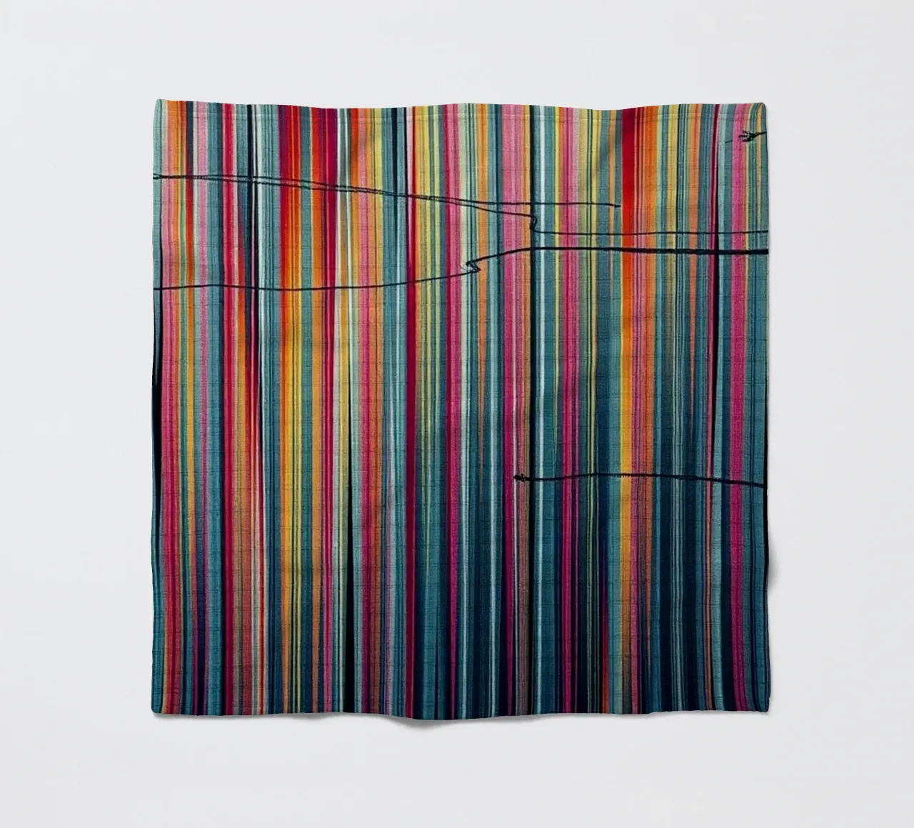 Vibrant Spectrum: A Modern Abstract Vertical Line Art fleece blanket by Artistic-shop