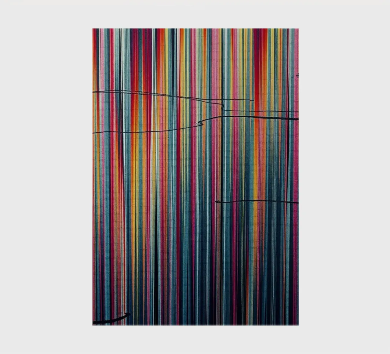Vibrant Spectrum: A Modern Abstract Vertical Line Art notebook by Artistic-shop