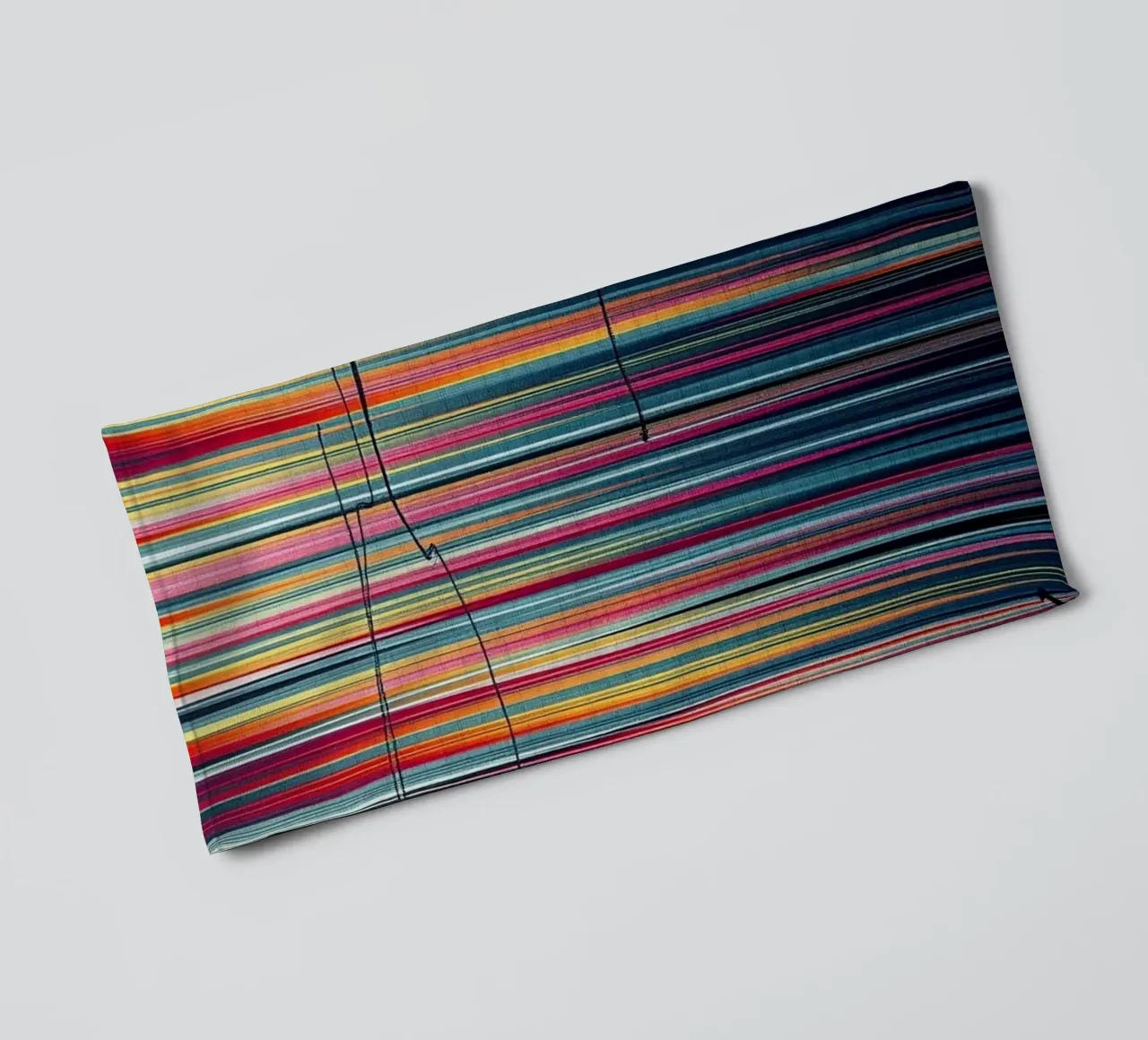Vibrant Spectrum: A Modern Abstract Vertical Line Art towel by Artistic-shop