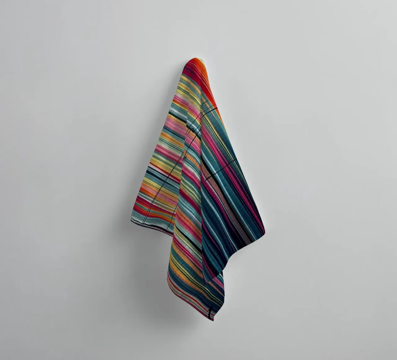 Vibrant Spectrum: A Modern Abstract Vertical Line Art towel by Artistic-shop