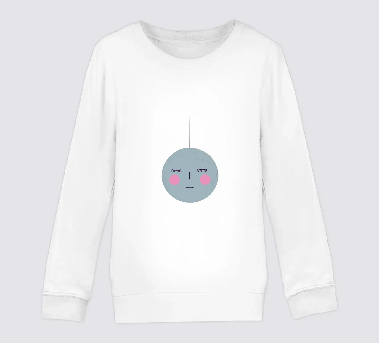 Guaina per albero di Natale con viso blu felpa bambino da Sophie Augustin Illustration