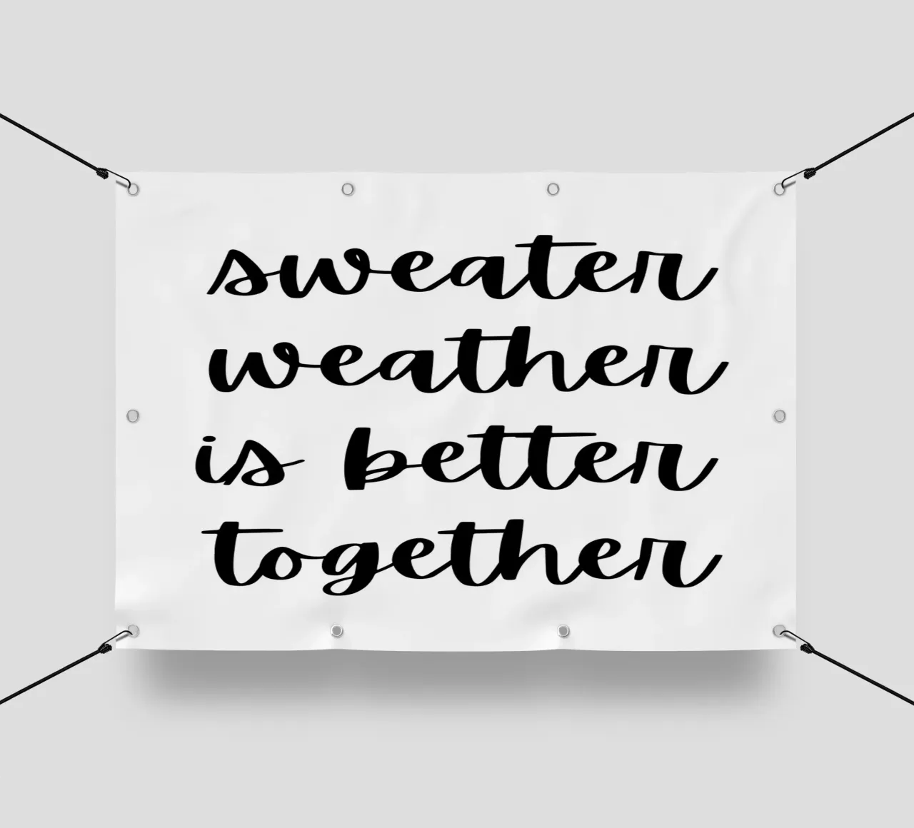 Sweater weather is better together telo in pvc da PinkCandyWalls