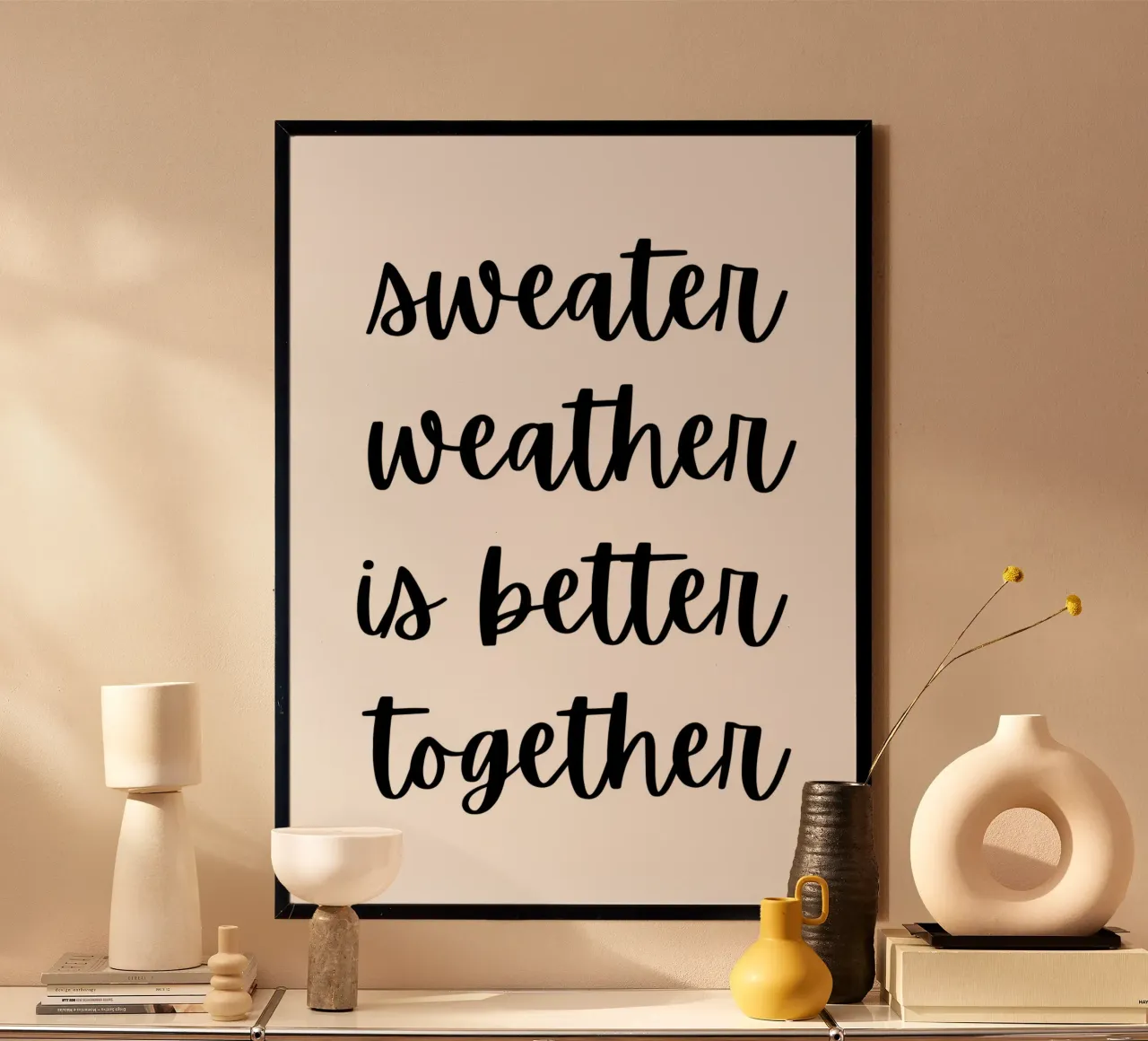 Sweater weather is better together carta hahnemühle da PinkCandyWalls