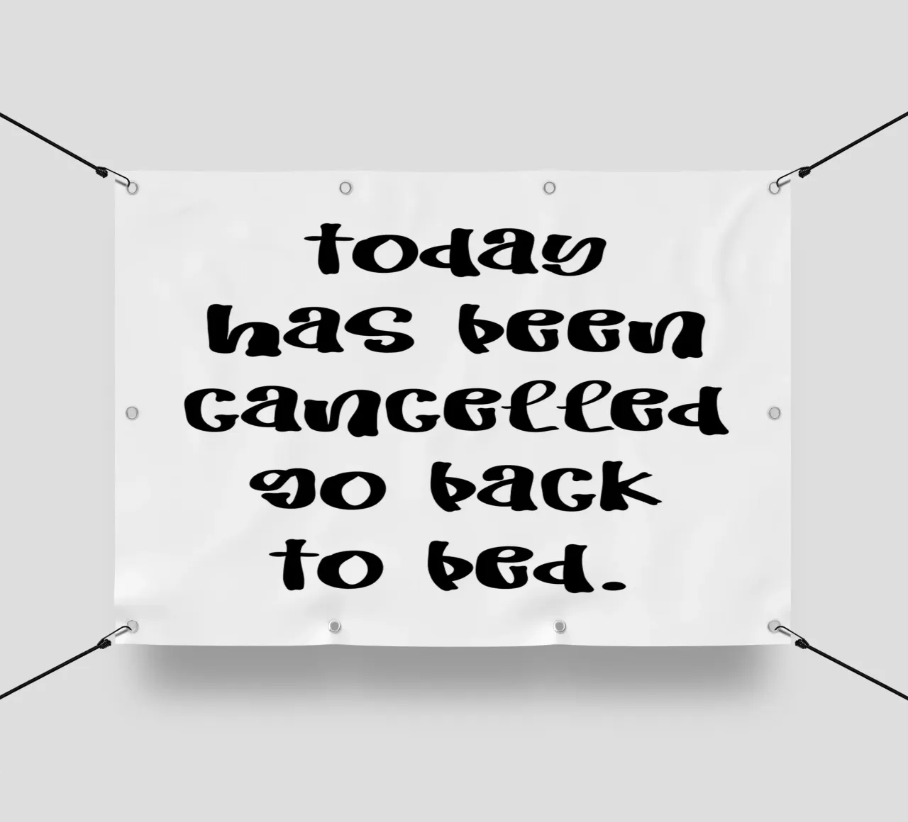 Today has been cancelled telo in pvc da PinkCandyWalls