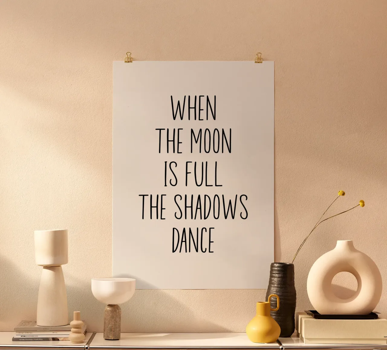 When the moon is full carta hahnemühle da PinkCandyWalls