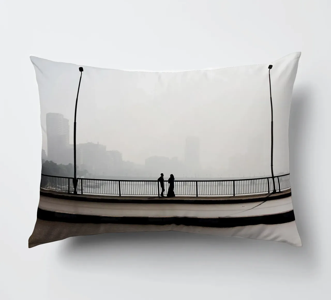 Coppia sul ponte del Cairo (Egitto) cuscino da fotokunst