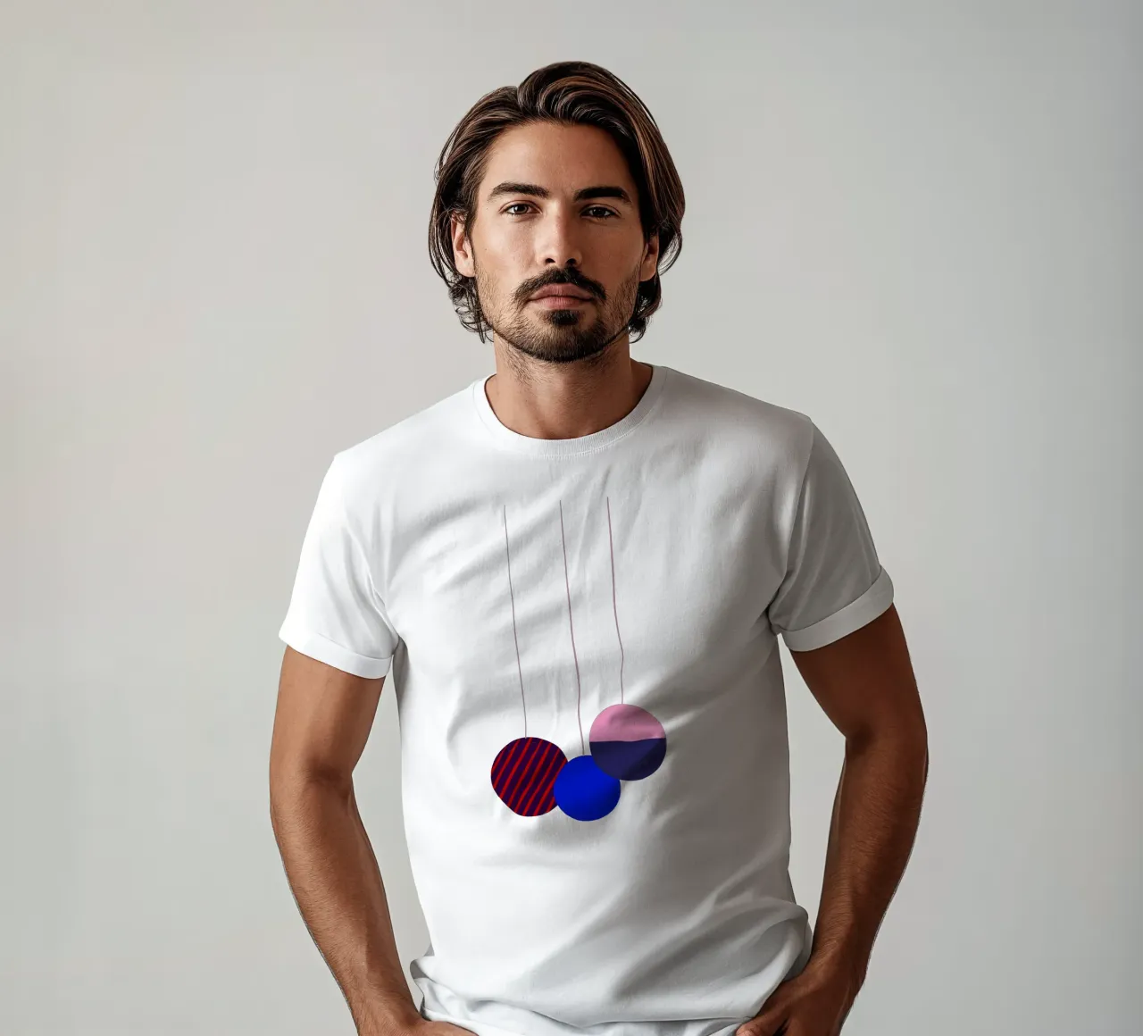Weihnachtsbaumkugeln Color Block camiseta de Sophie Augustin Illustration