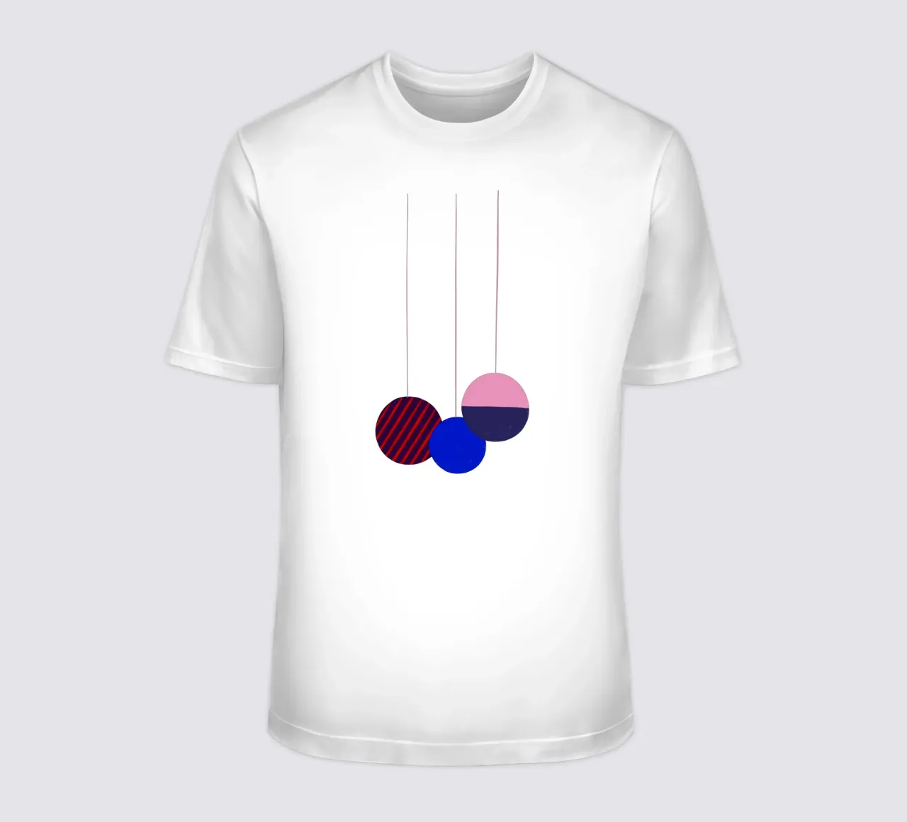 Weihnachtsbaumkugeln Color Block camiseta de Sophie Augustin Illustration