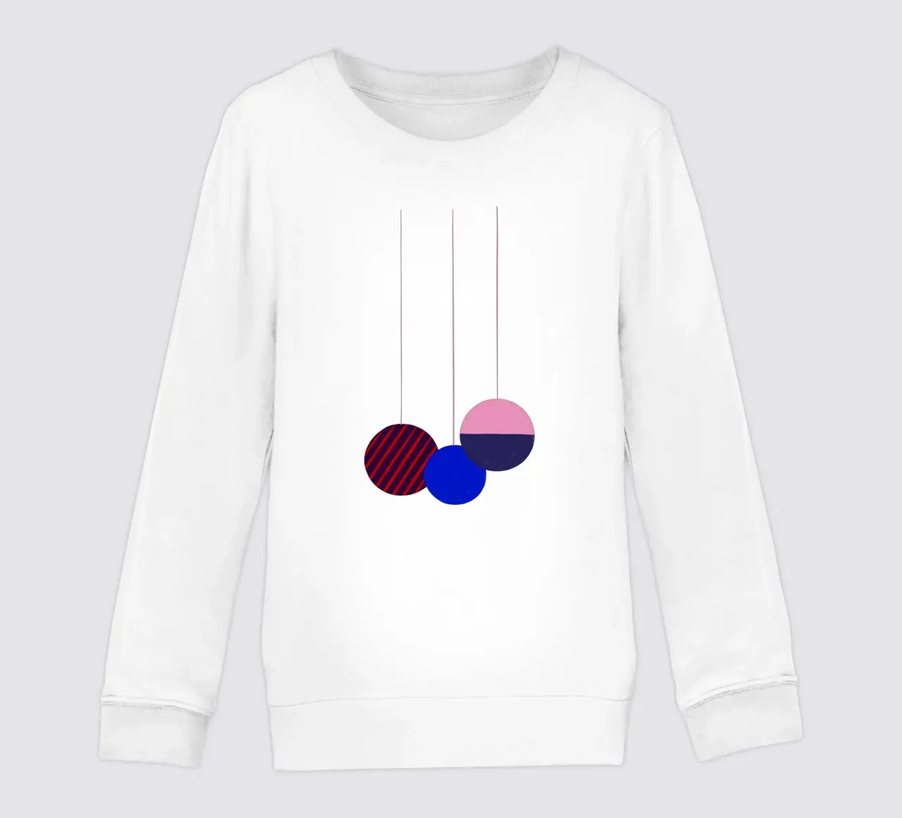 Weihnachtsbaumkugeln Color Block felpa bambino da Sophie Augustin Illustration