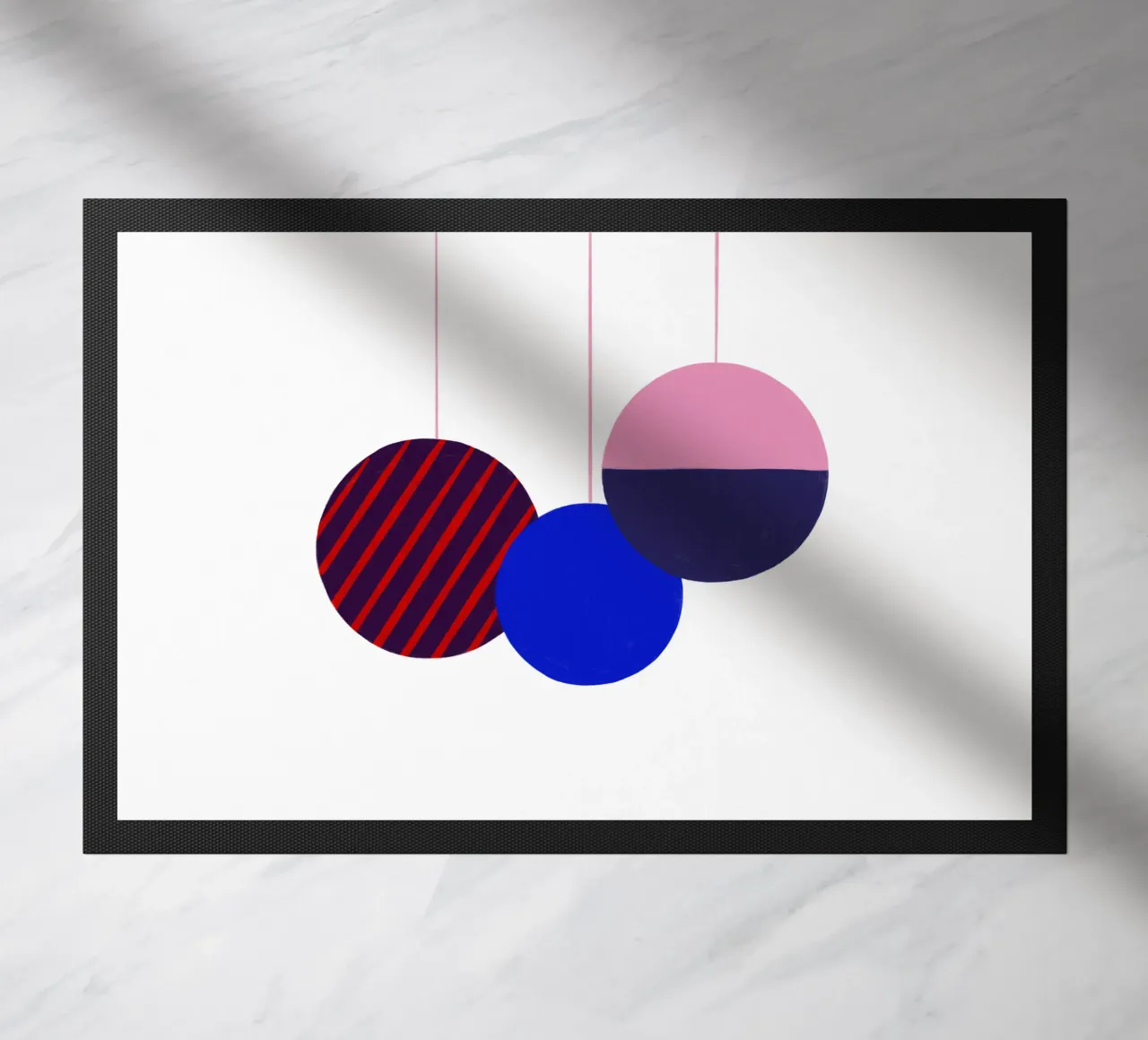 Weihnachtsbaumkugeln Color Block zerbino da Sophie Augustin Illustration