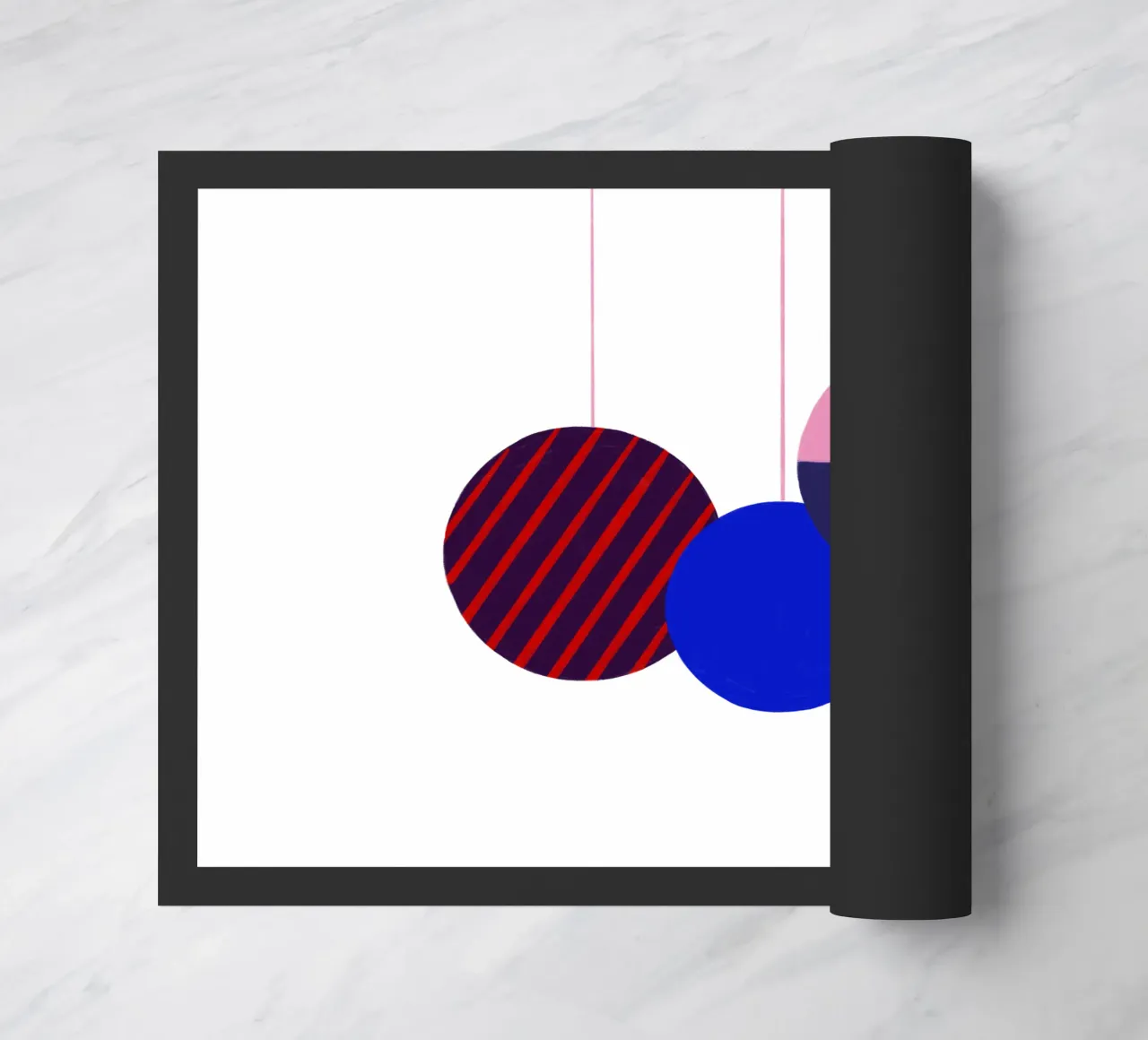 Weihnachtsbaumkugeln Color Block zerbino da Sophie Augustin Illustration