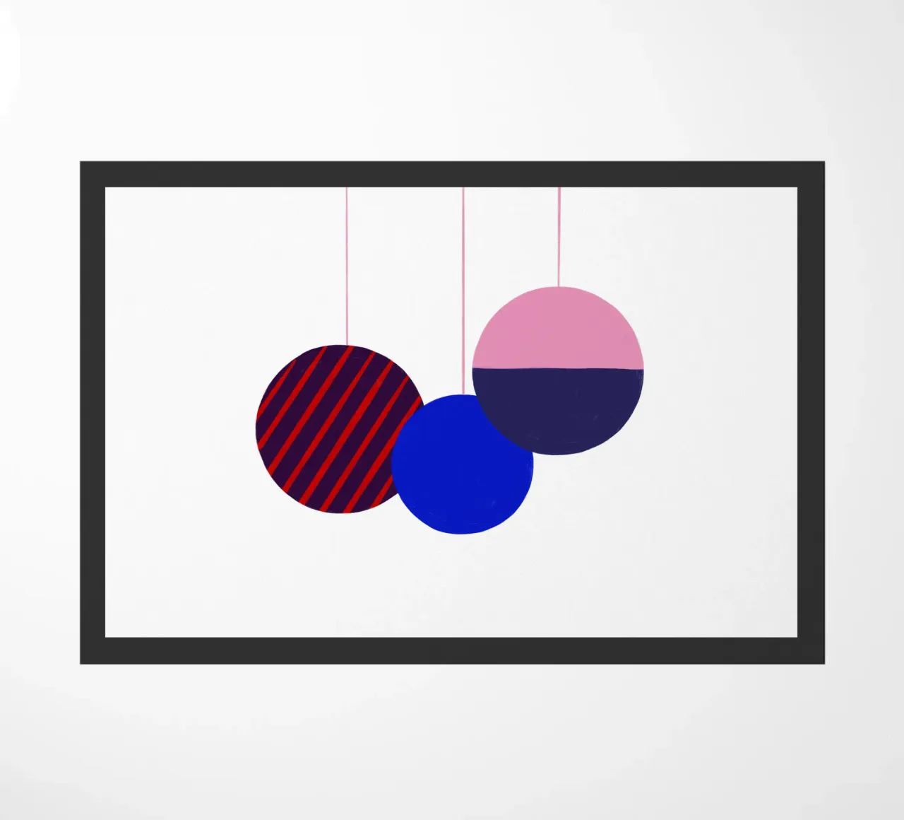 Weihnachtsbaumkugeln Color Block zerbino da Sophie Augustin Illustration