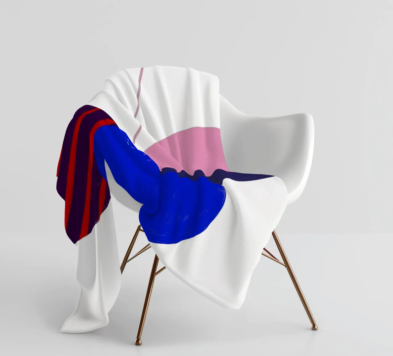 Weihnachtsbaumkugeln Color Block coperta in pile da Sophie Augustin Illustration
