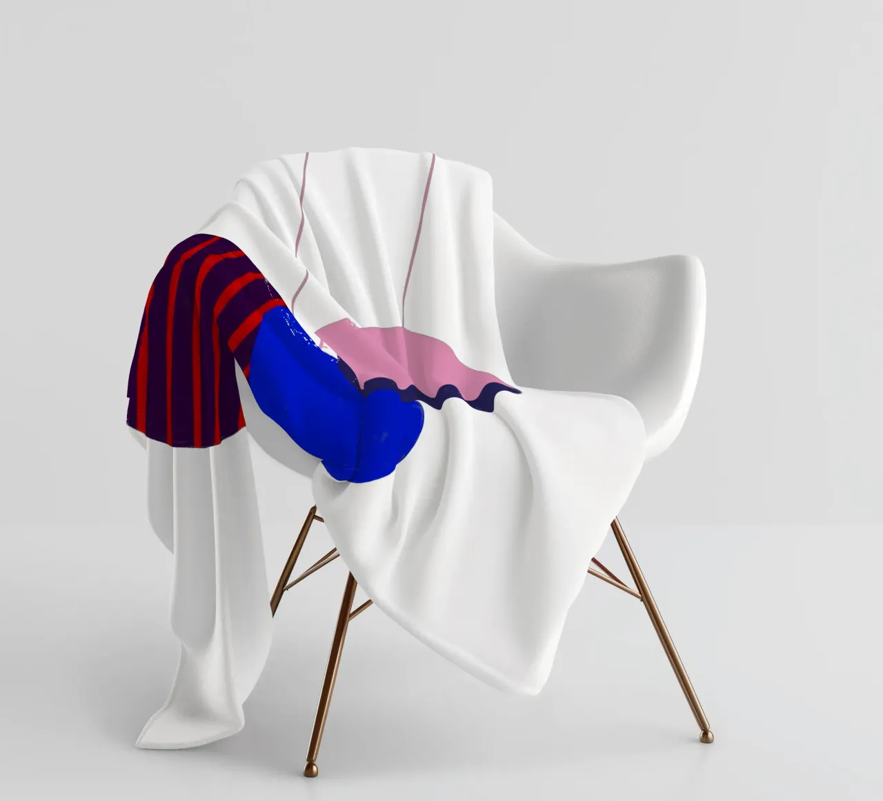 Weihnachtsbaumkugeln Color Block coperta in pile da Sophie Augustin Illustration