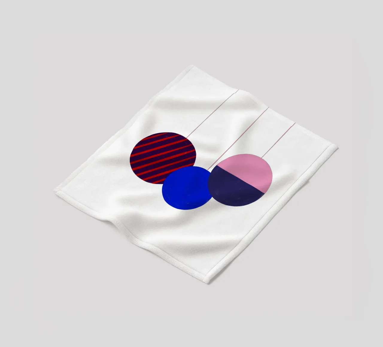 Weihnachtsbaumkugeln Color Block coperta in pile da Sophie Augustin Illustration