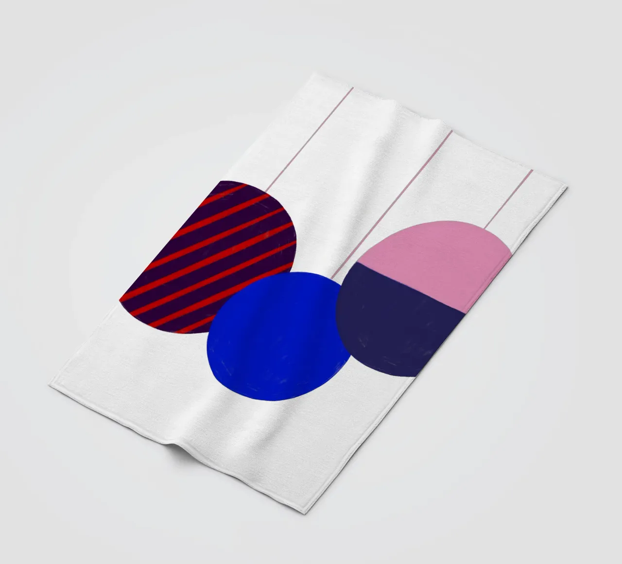 Weihnachtsbaumkugeln Color Block coperta in pile da Sophie Augustin Illustration