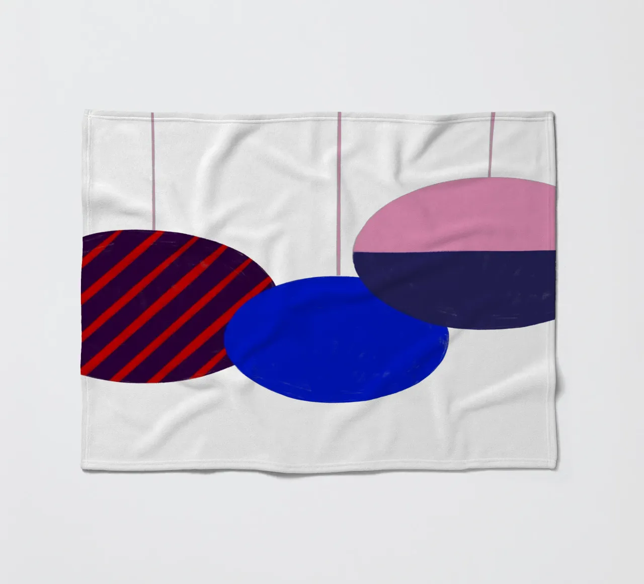 Weihnachtsbaumkugeln Color Block coperta in pile da Sophie Augustin Illustration