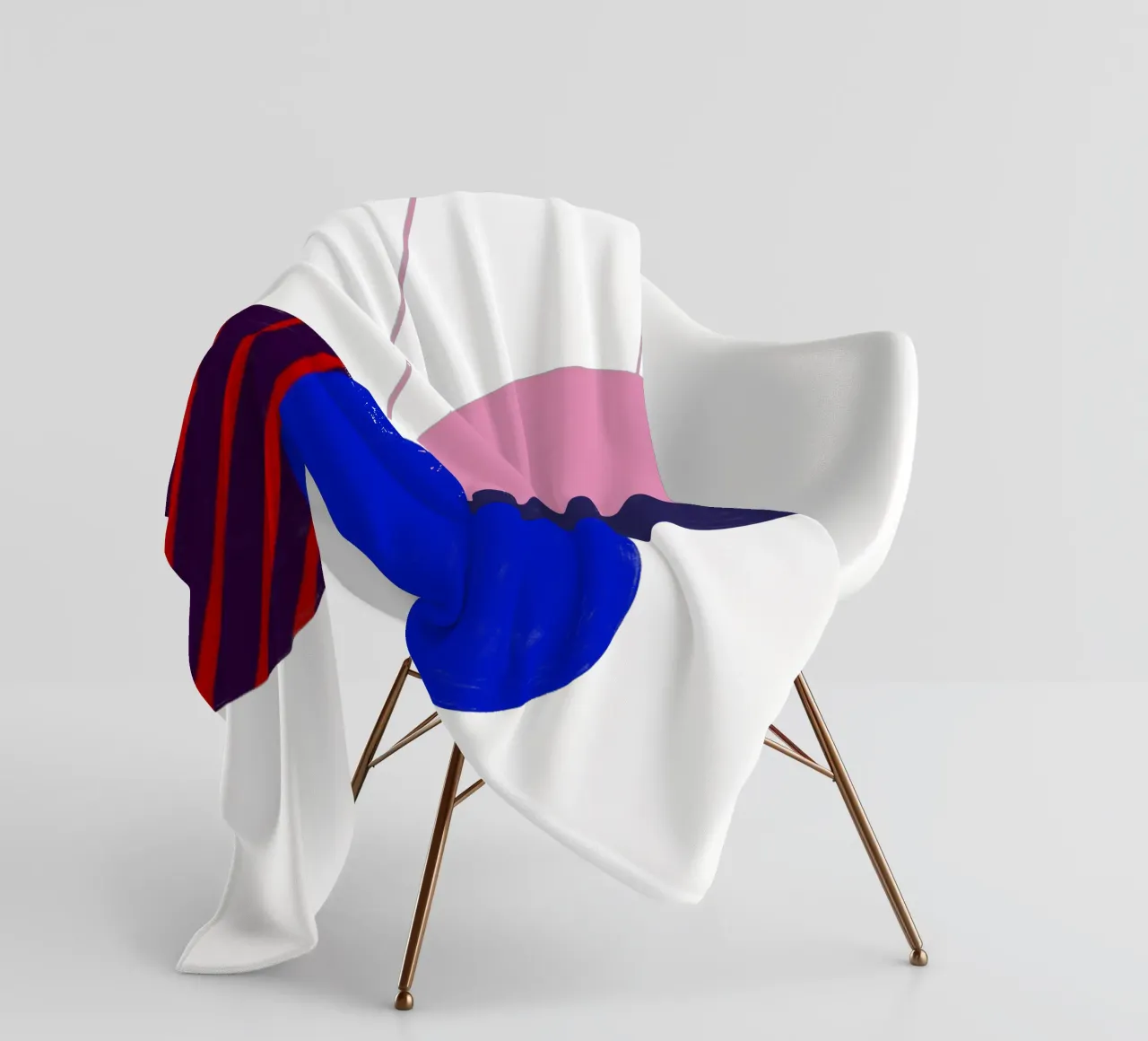 Weihnachtsbaumkugeln Color Block coperta in pile da Sophie Augustin Illustration