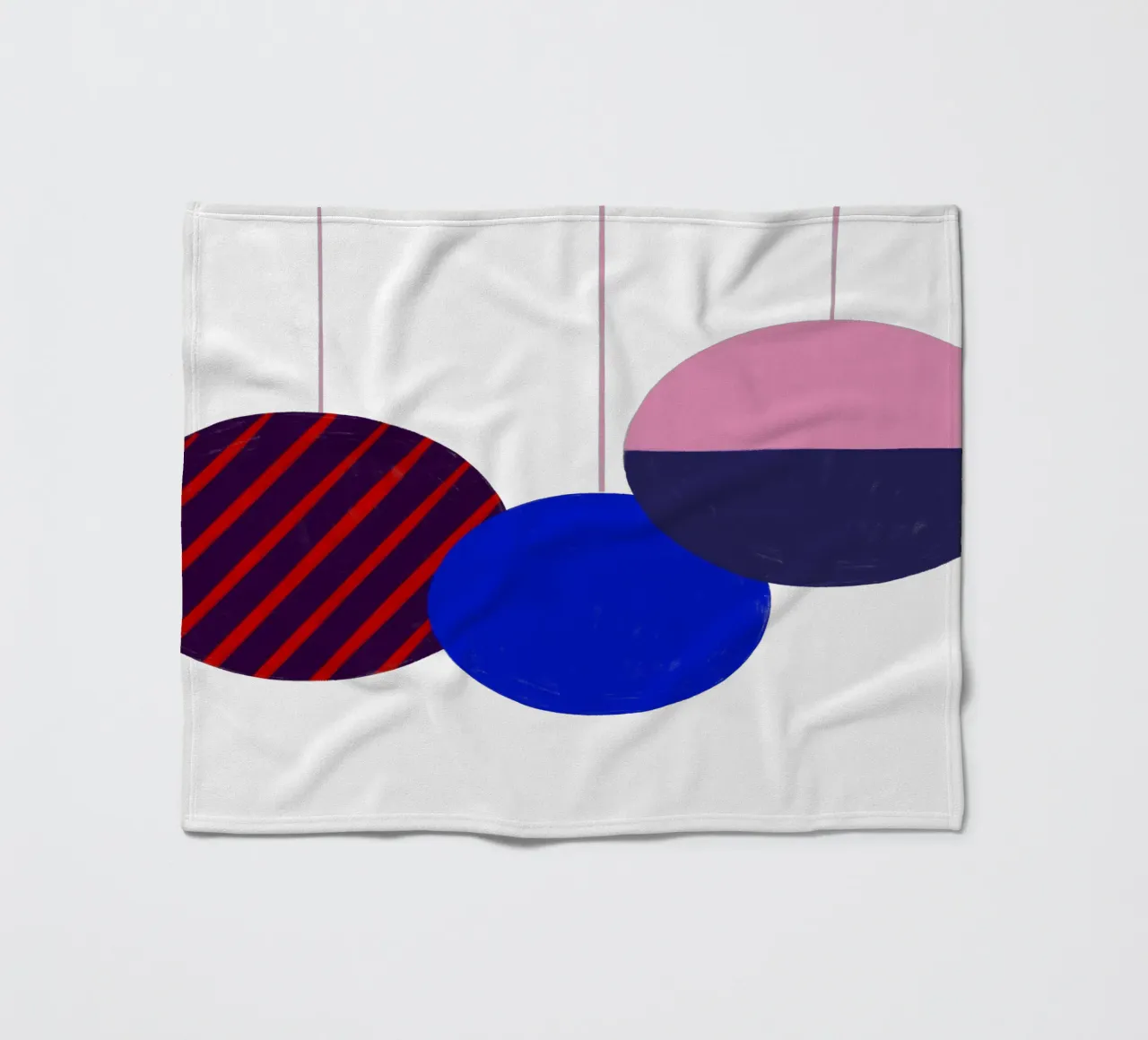 Weihnachtsbaumkugeln Color Block coperta in pile da Sophie Augustin Illustration