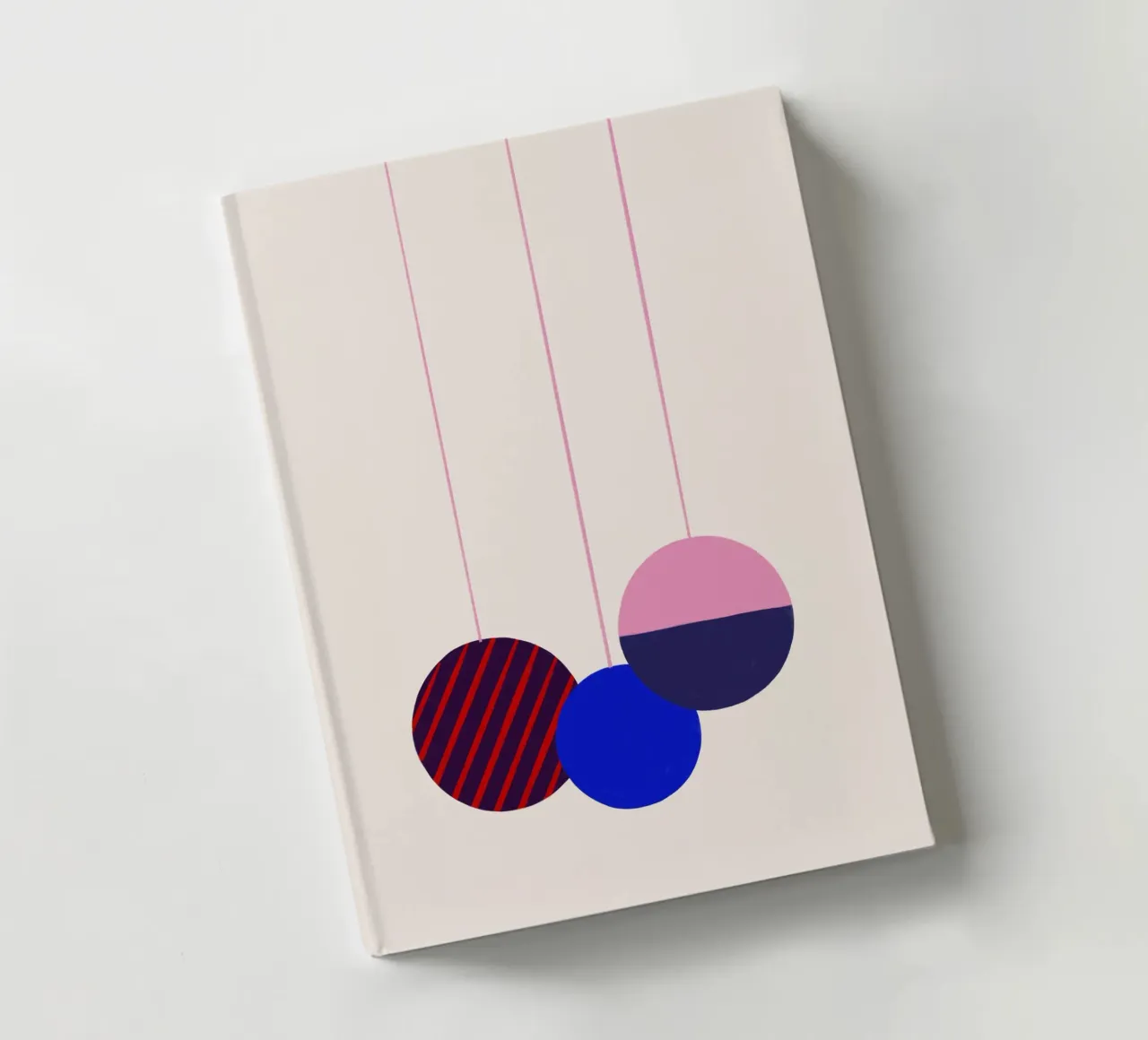 Weihnachtsbaumkugeln Color Block notebook by Sophie Augustin Illustration