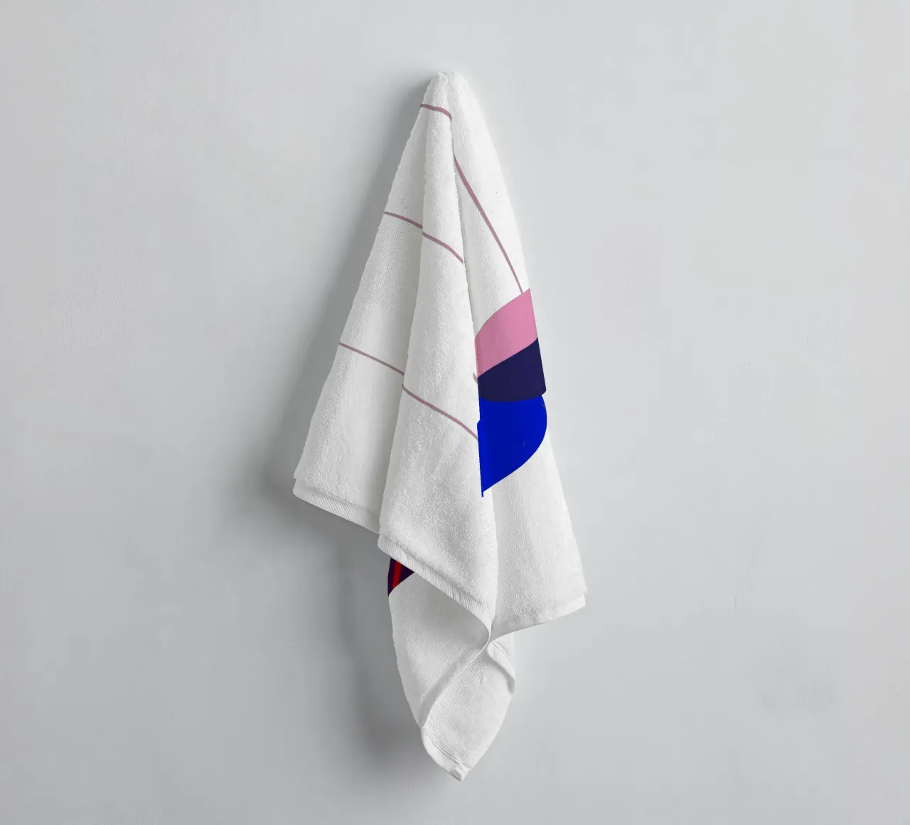 Weihnachtsbaumkugeln Color Block toalla de baño de Sophie Augustin Illustration