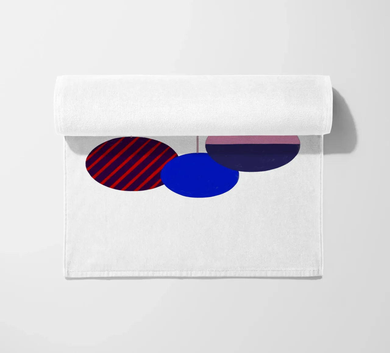 Weihnachtsbaumkugeln Color Block toalla de playa de Sophie Augustin Illustration