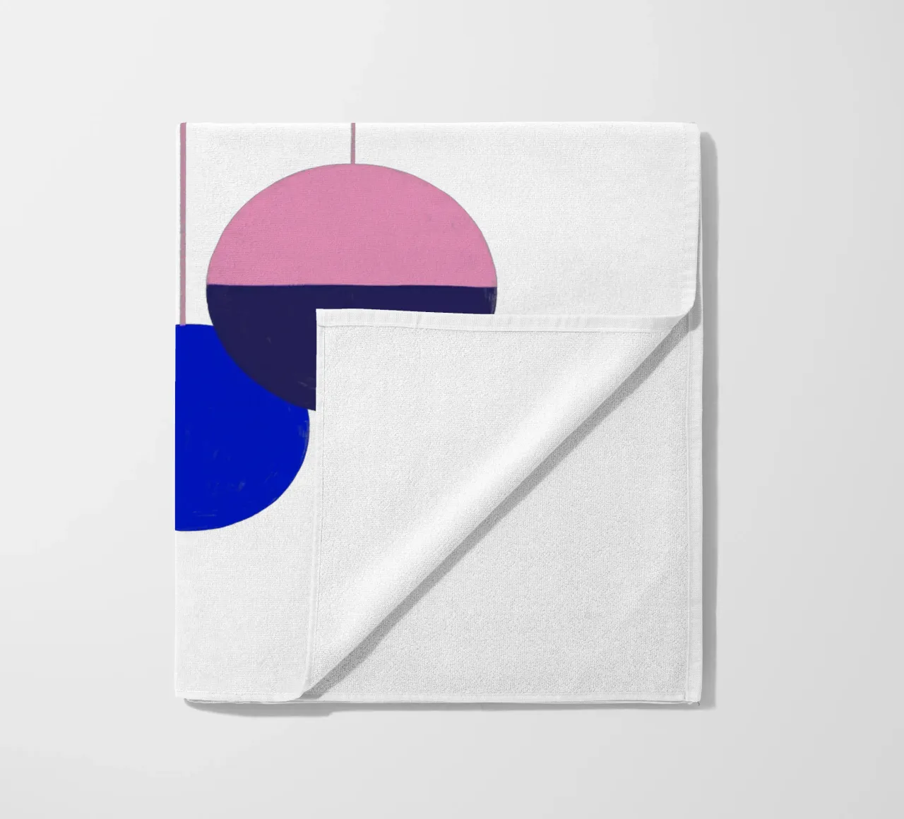 Weihnachtsbaumkugeln Color Block toalla de playa de Sophie Augustin Illustration