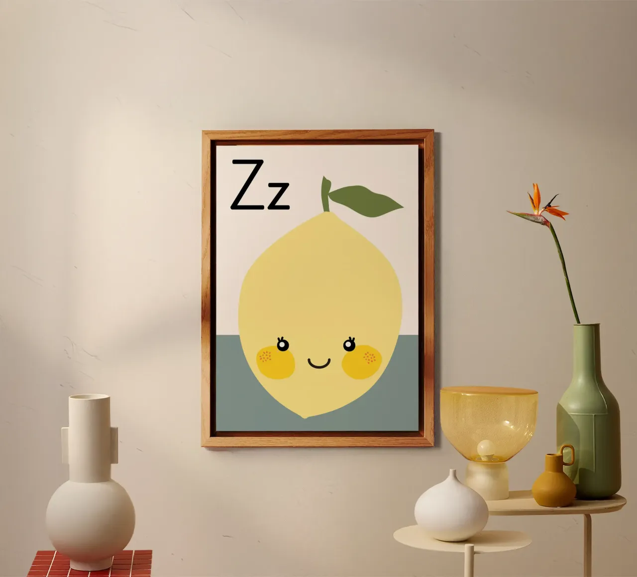 Zitrone Alu-Dibond von PurePeachStudio