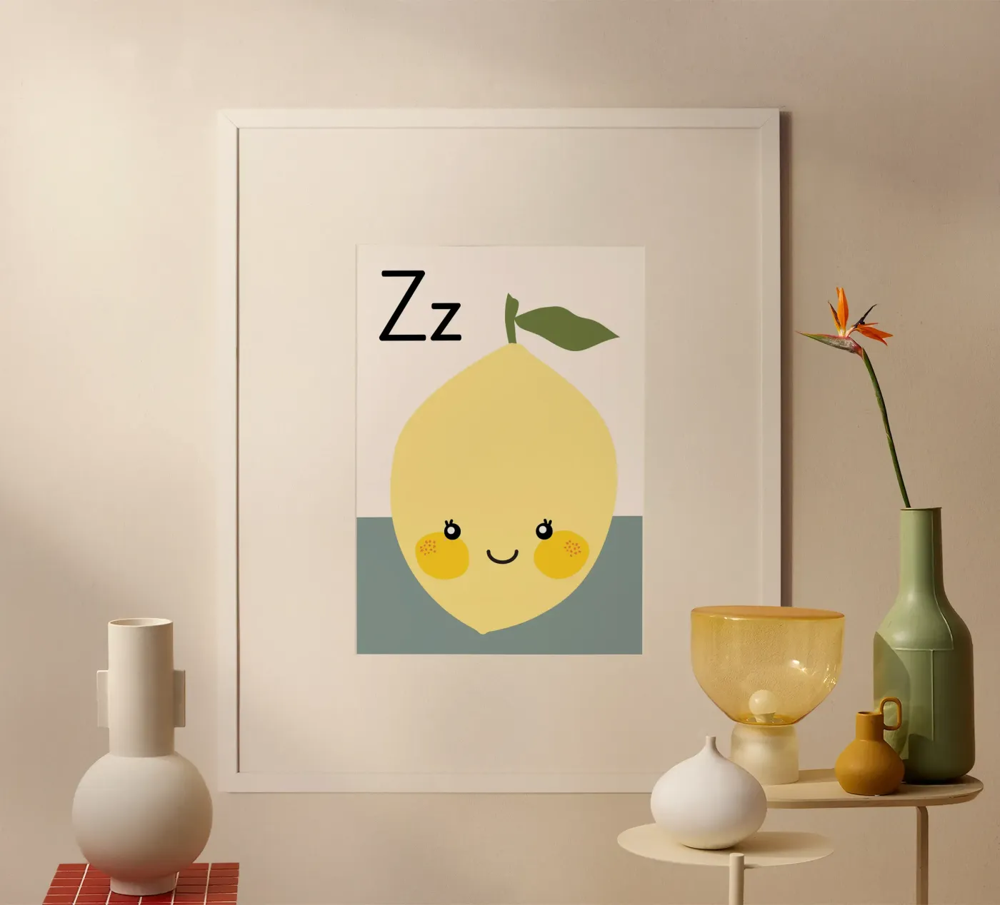 Zitrone poster by PurePeachStudio