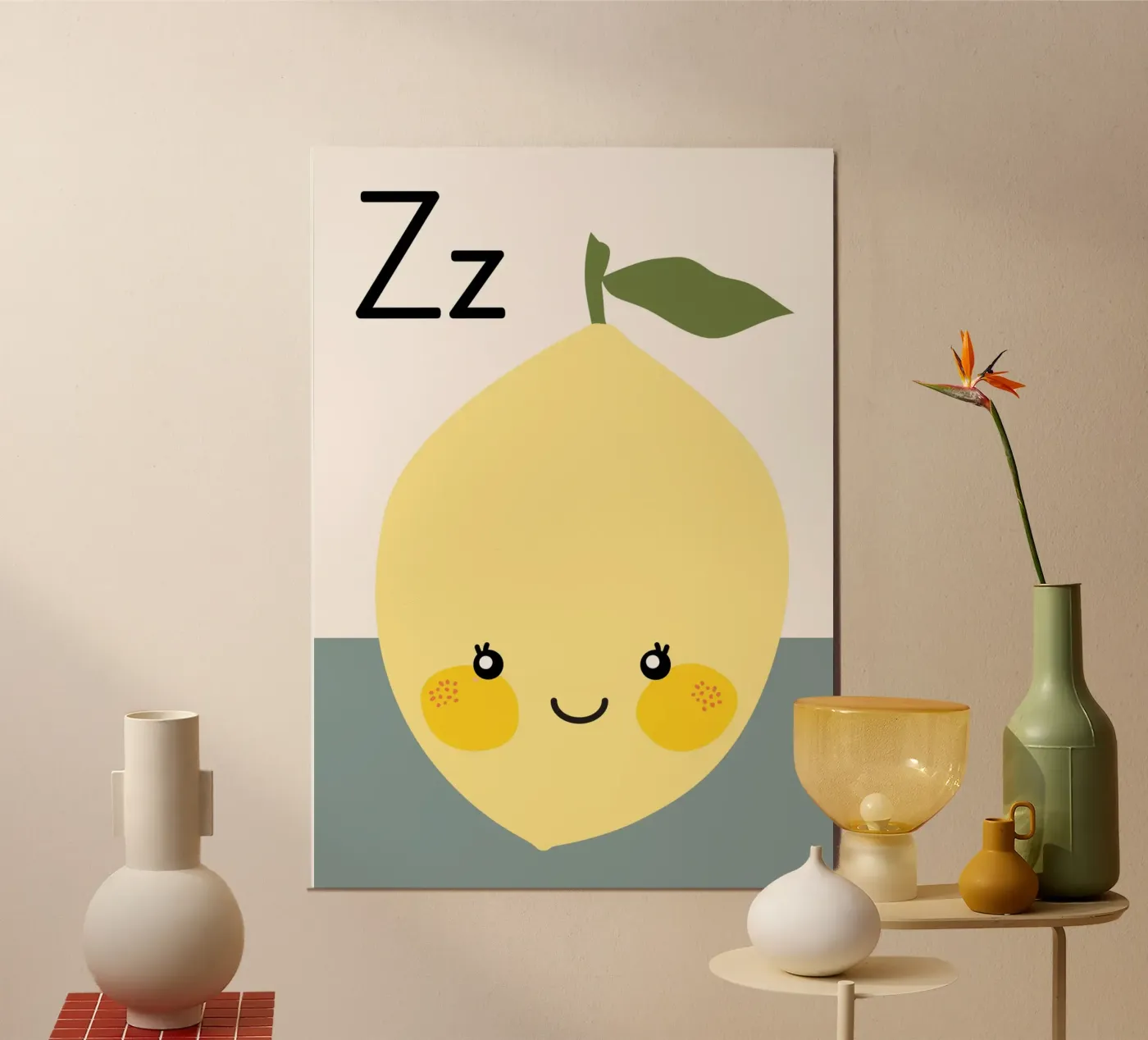Zitrone poster by PurePeachStudio