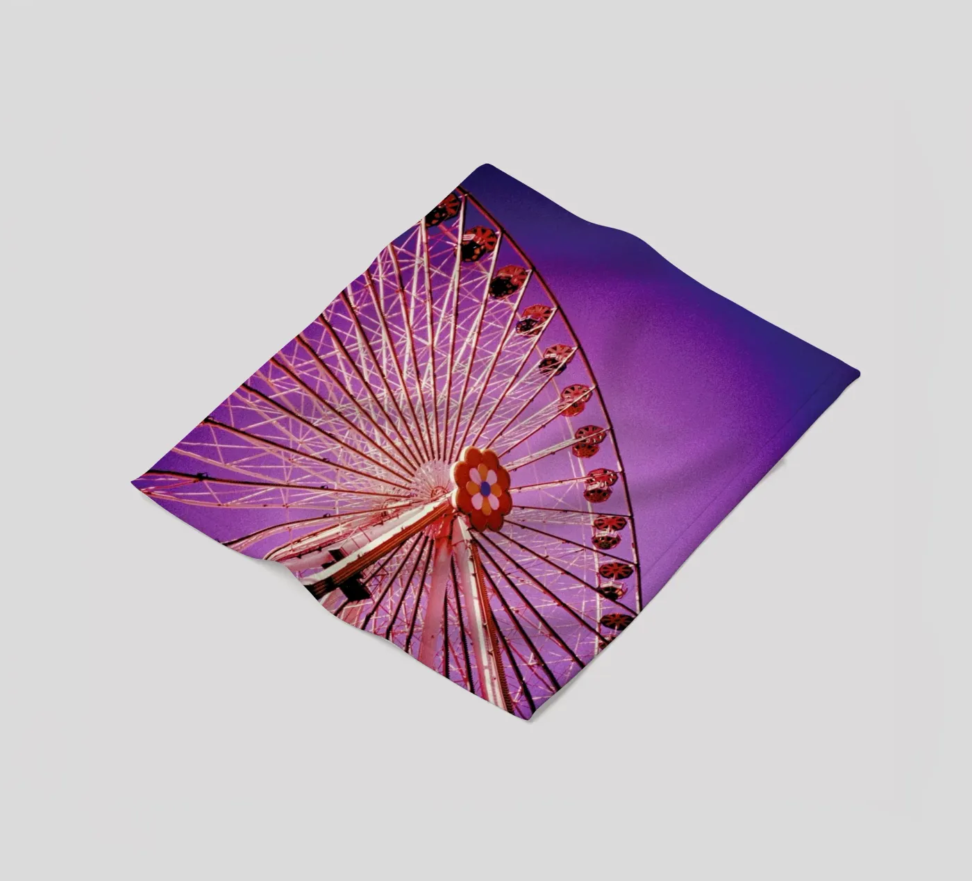 Ferris fleece blanket by BLAEK Design Studio