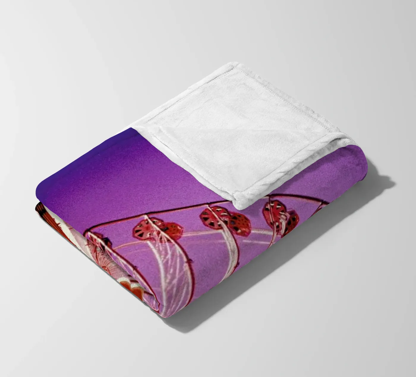 Ferris fleece blanket by BLAEK Design Studio