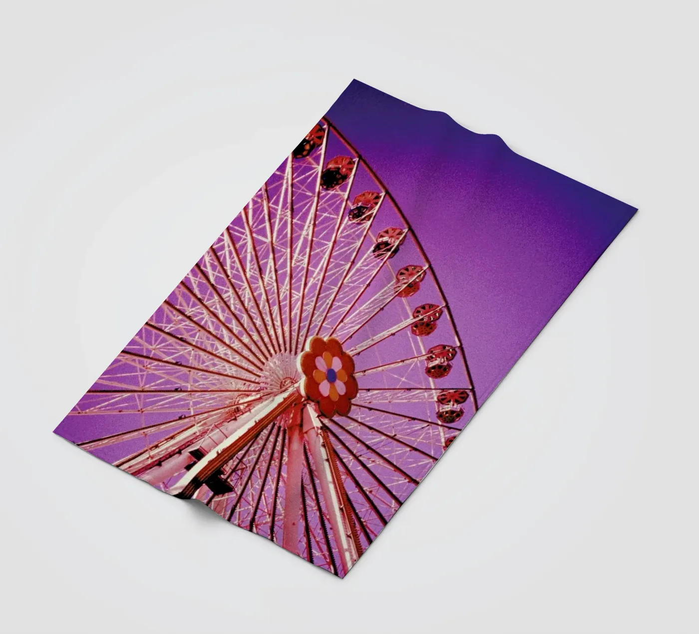 Ferris fleece blanket by BLAEK Design Studio