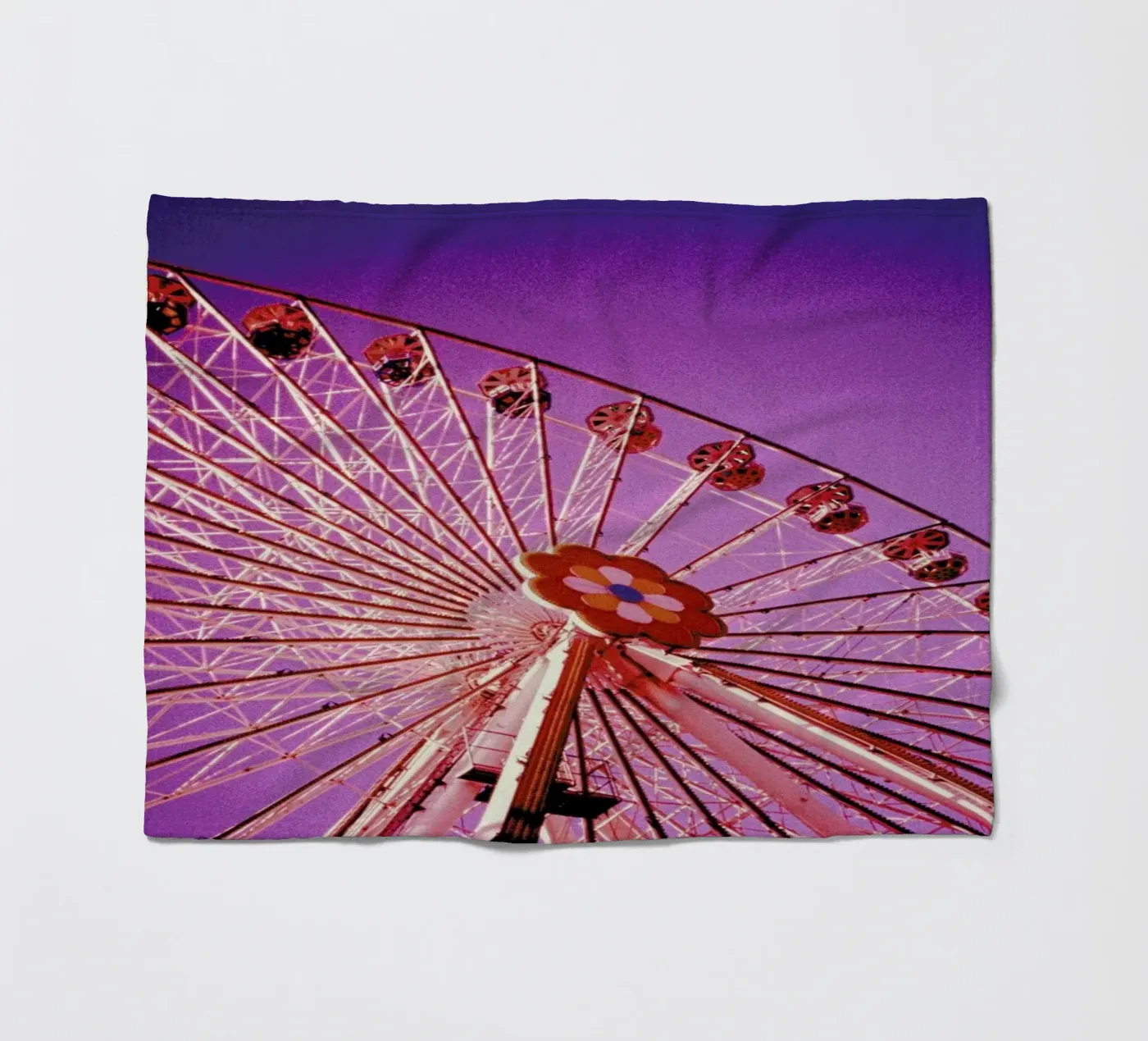 Ferris fleece blanket by BLAEK Design Studio
