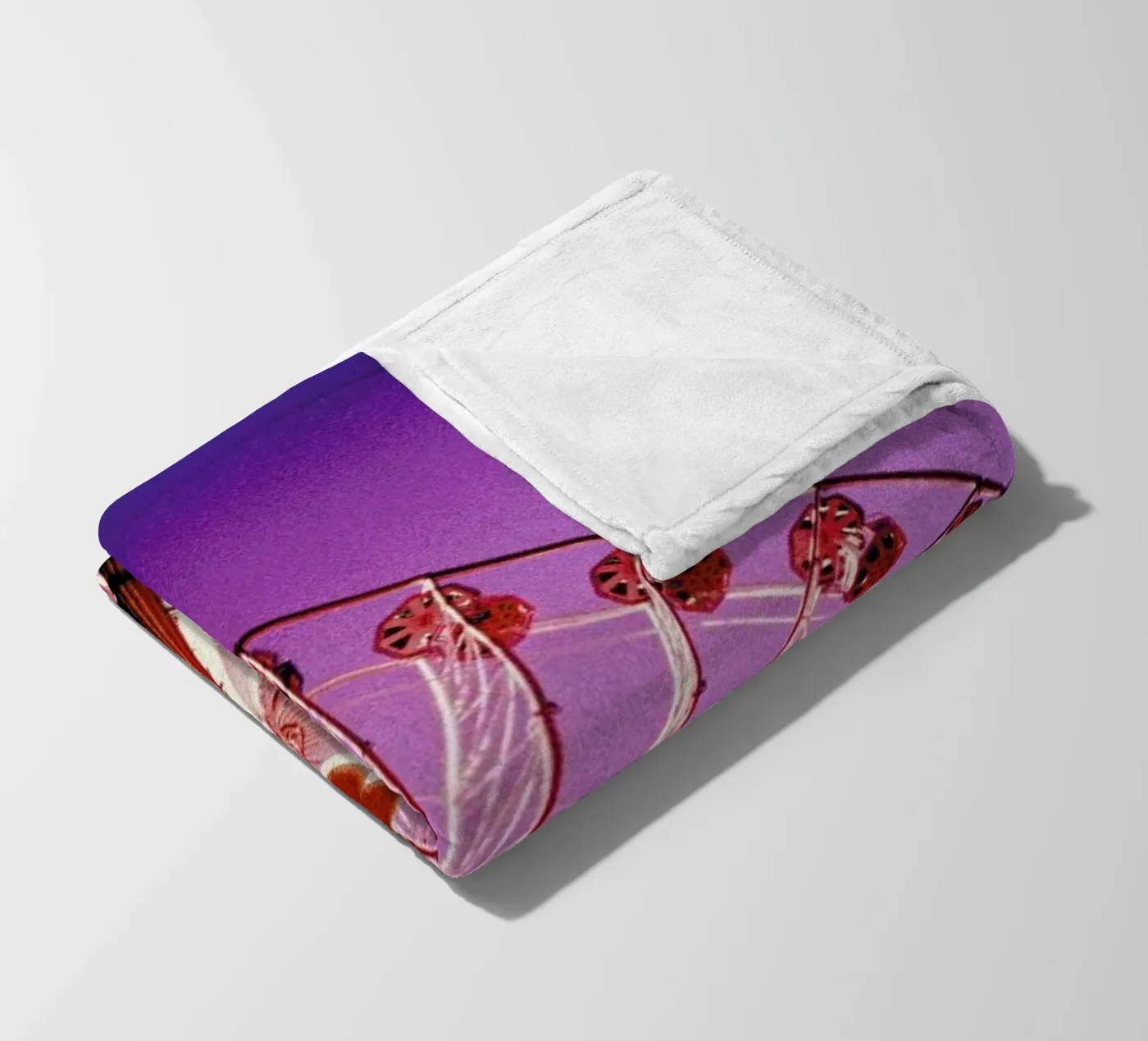 Ferris fleece blanket by BLAEK Design Studio