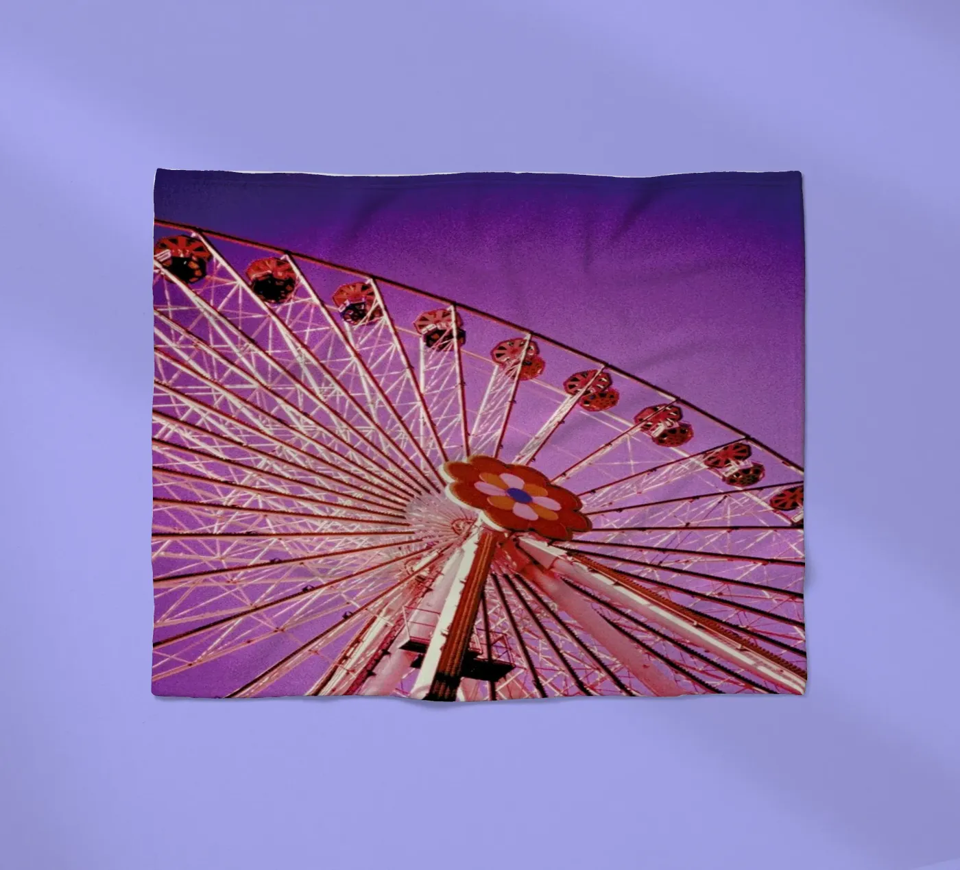 Ferris fleece blanket by BLAEK Design Studio