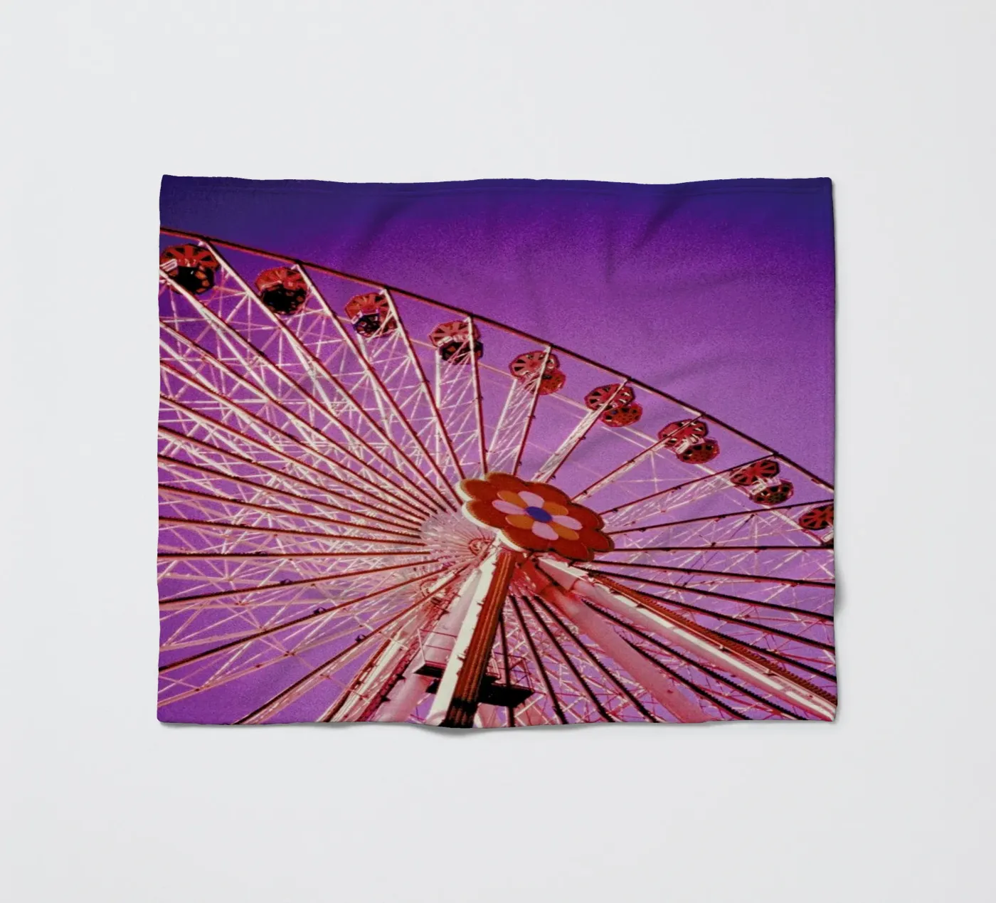 Ferris fleece blanket by BLAEK Design Studio