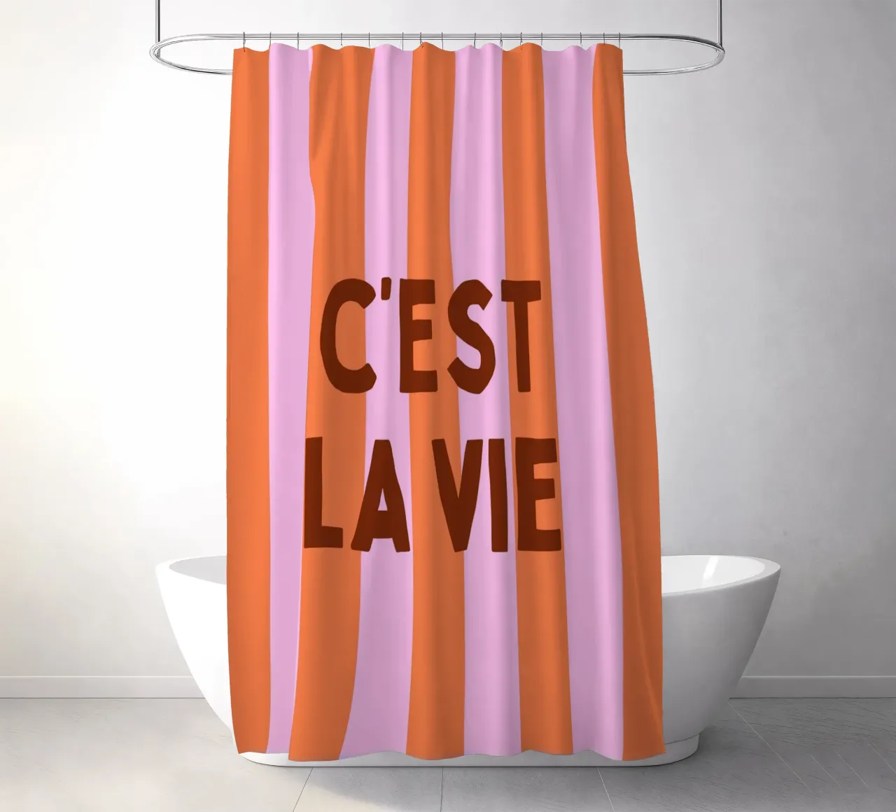C'est La Vie tenda da doccia da PurePeachStudio