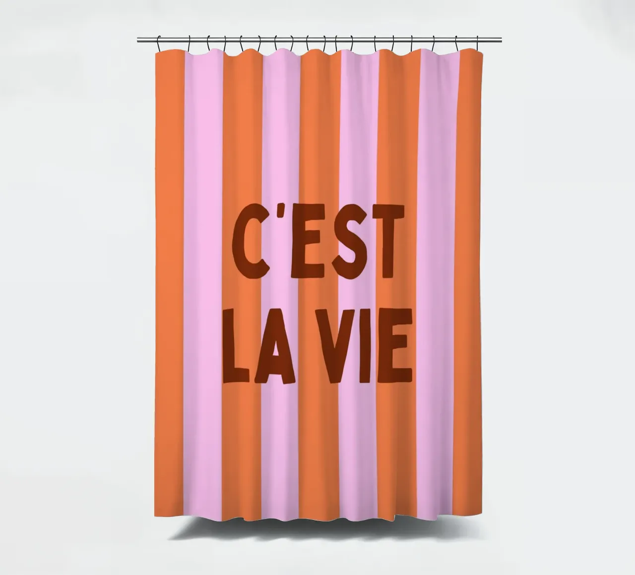 C'est La Vie tenda da doccia da PurePeachStudio