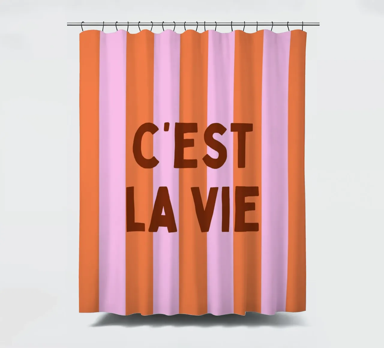 C'est La Vie tenda da doccia da PurePeachStudio