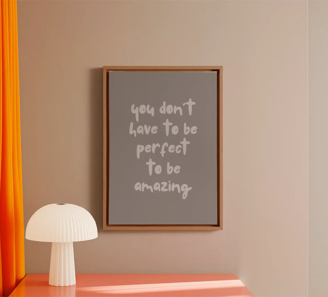 you don't have to be perfect tela da PinkCandyWalls