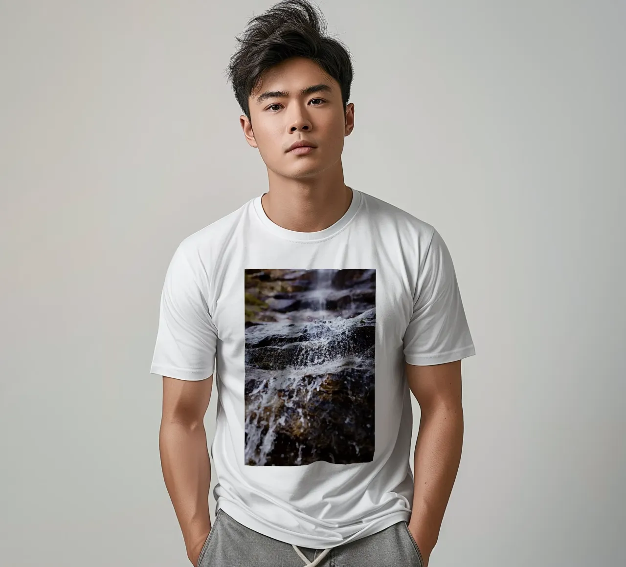 Cascata a Triol (Austria) t-shirt da Simon Koy