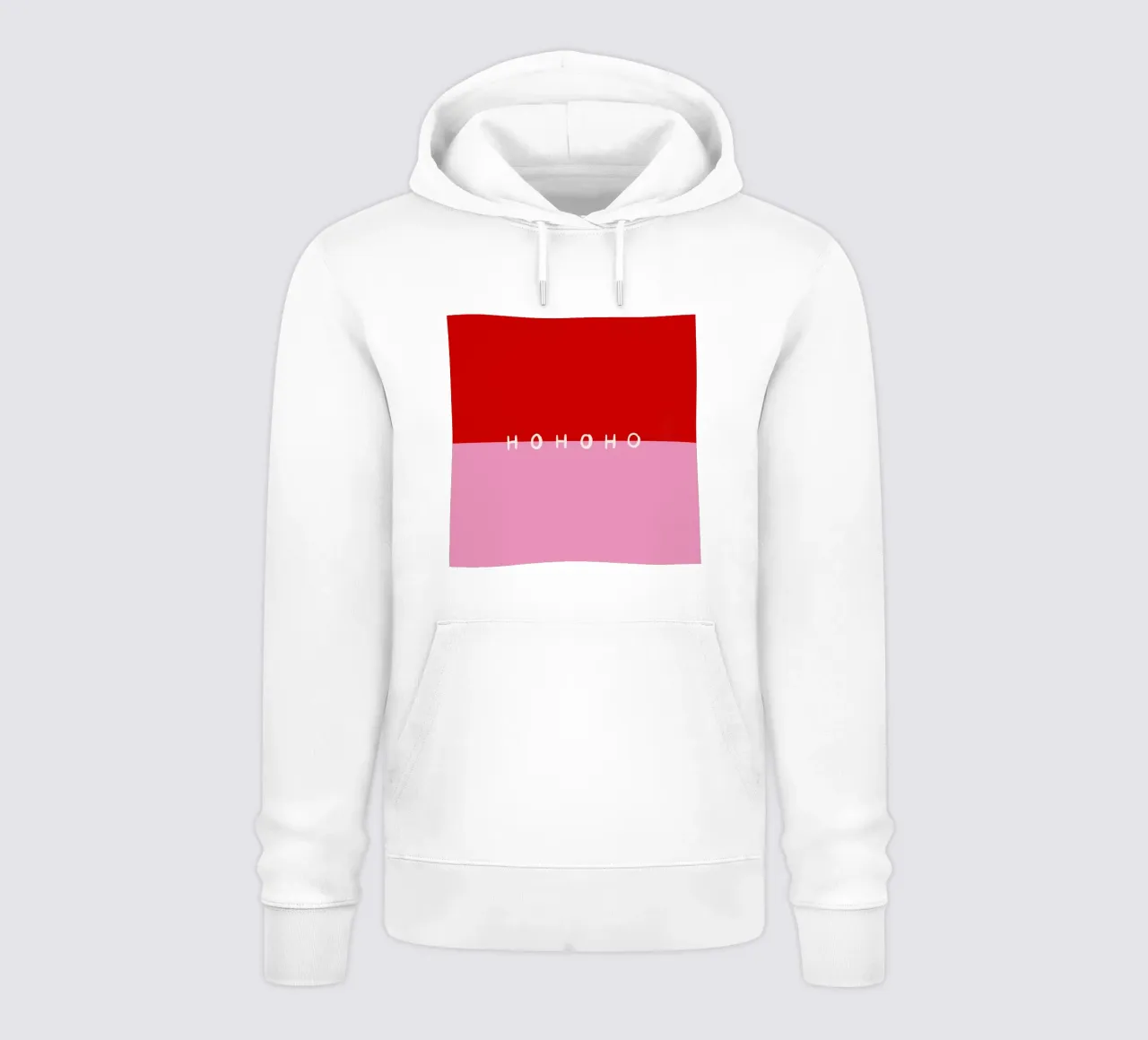 Hohoho Color Block Rot Pink felpa con cappuccio da Sophie Augustin Illustration