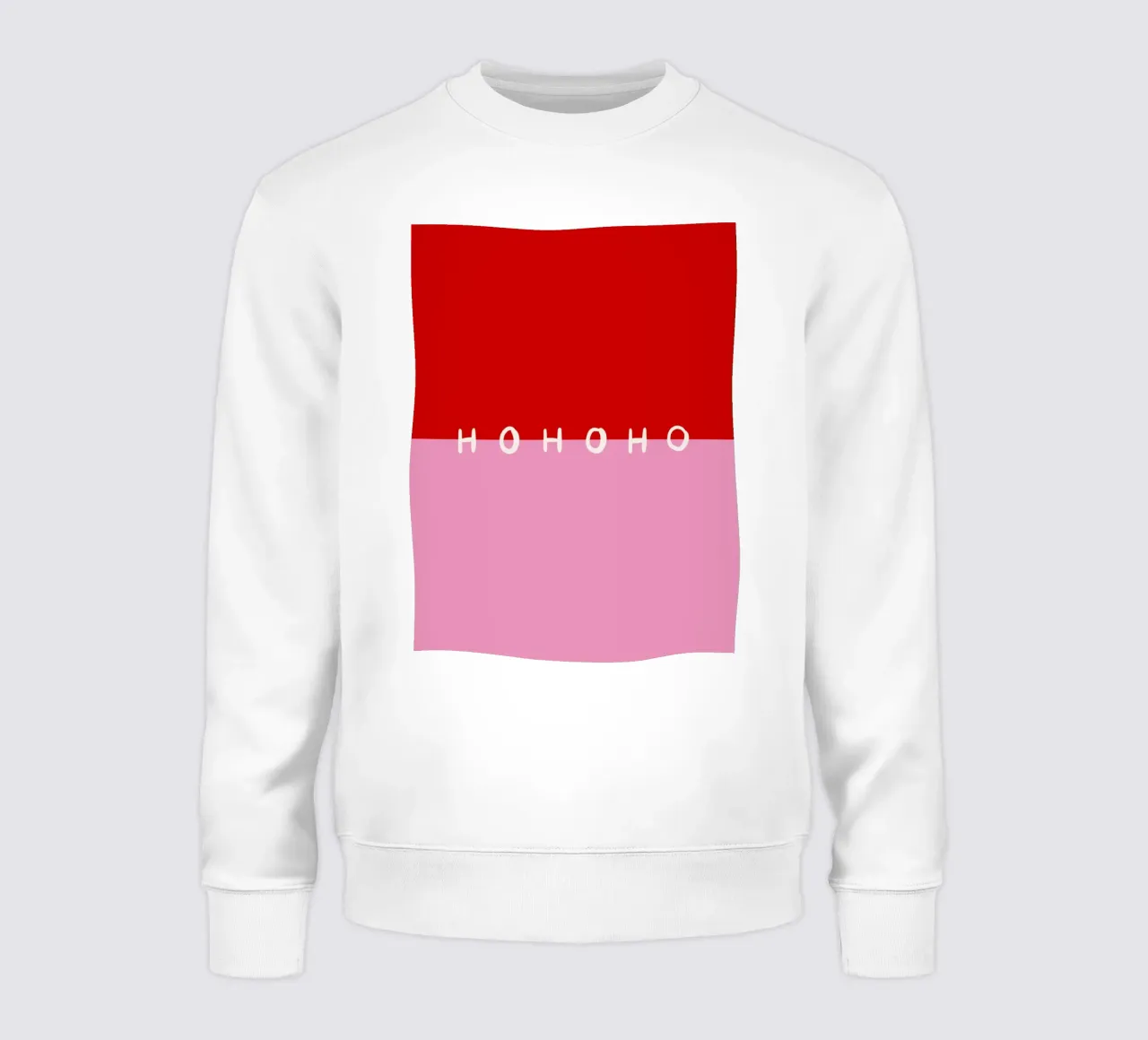 Hohoho Color Block Rot Pink sweat de Sophie Augustin Illustration