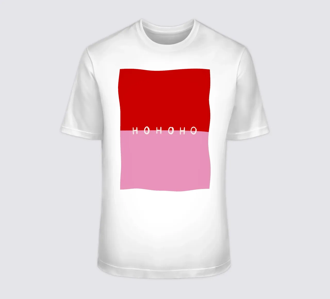 Hohoho Color Block Rot Pink t-shirt van Sophie Augustin Illustration