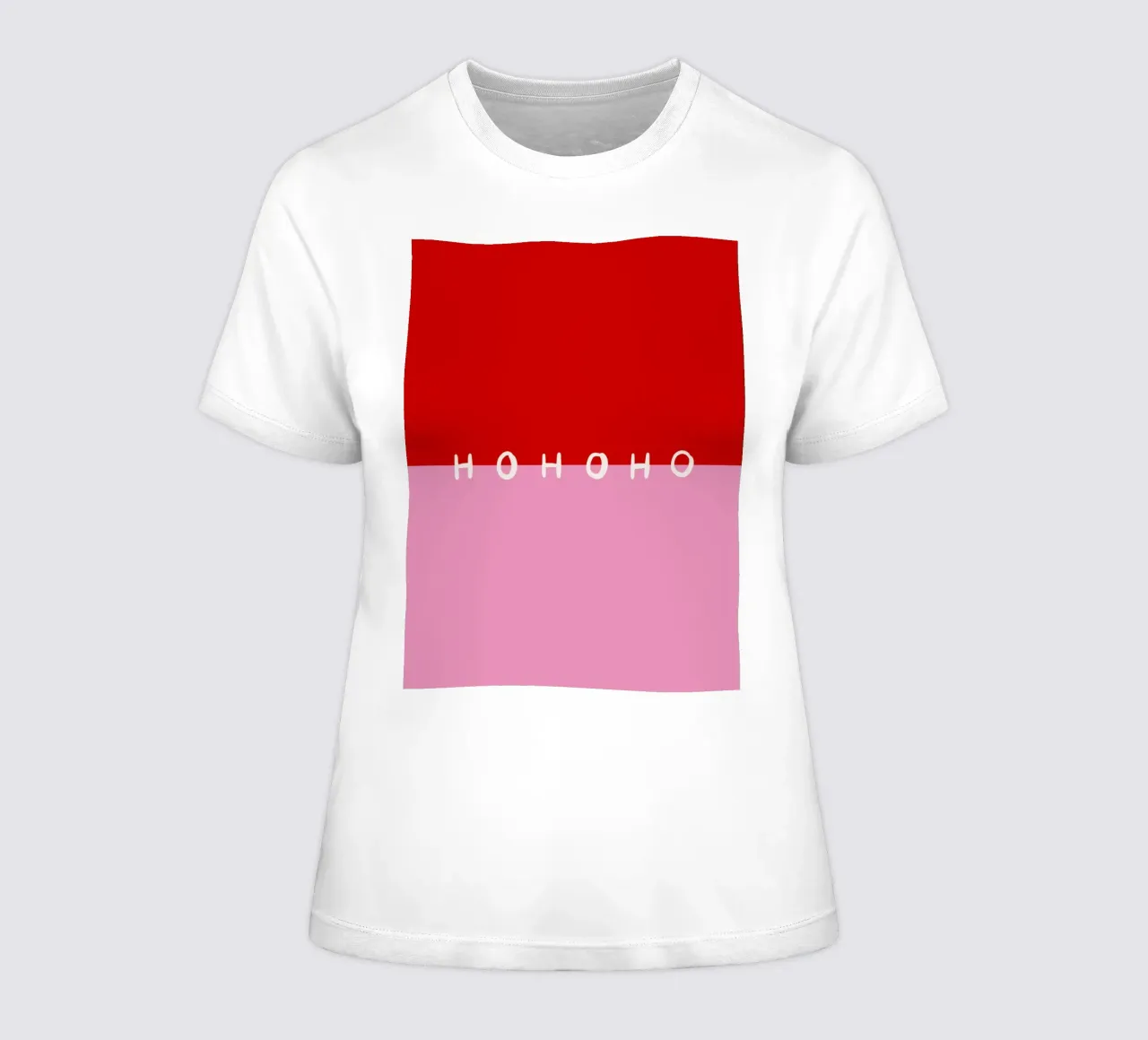 Hohoho Color Block Rot Pink t-shirt da donna da Sophie Augustin Illustration